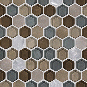 L241711091 FUSION HEXAGON CARAMEL MIX