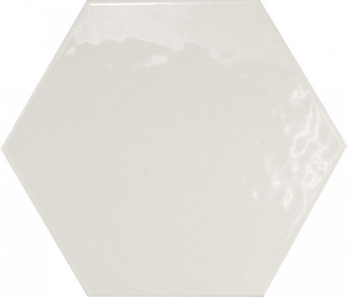 Hexatile Blanco Brillo