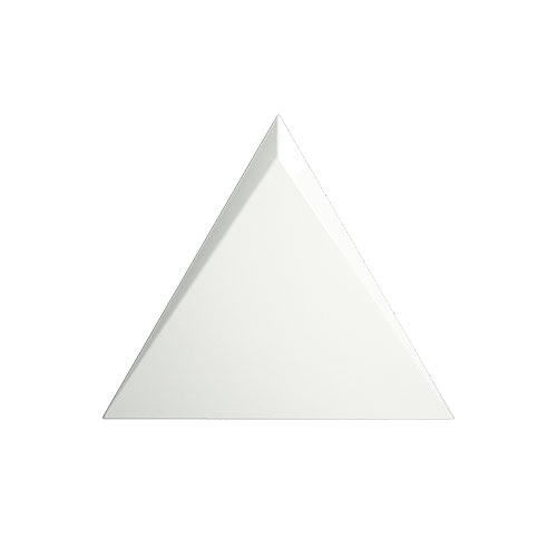Evoke Triangle Cascade White Glossy Evoke Triangle Cascade White Glossy