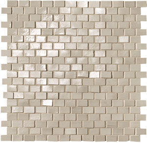 brickell beige brick mosaico gloss