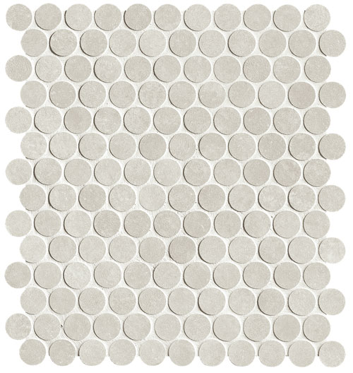 Still Cemento Round Mosaico Matt