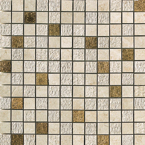 Sunrock Jerusalem Ivory Mosaico Gold
