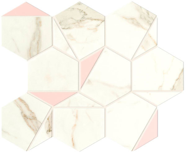 Marvel Shine Calacatta Prestigio Rose Hex Silk