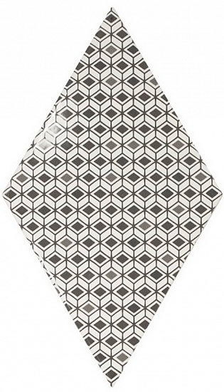 Rhombus Pattern B & W