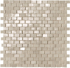 Brickell Beige Brick Mosaico Gloss