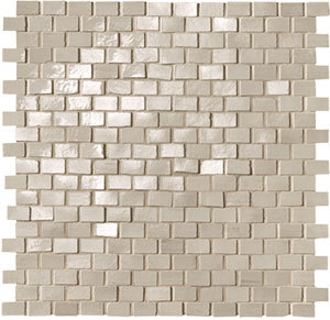 Brickell Beige Brick Mosaico Gloss