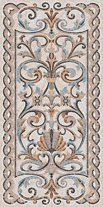 KERAMA MARAZZI  Мозаика беж декорированный лаппатированный