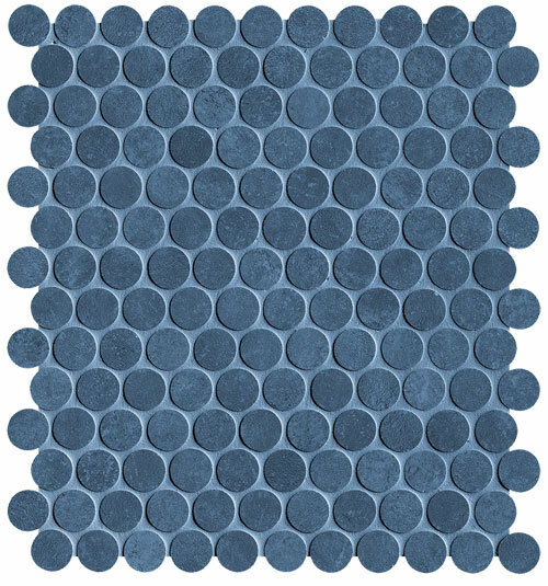 Still Denim Round Mosaico Matt