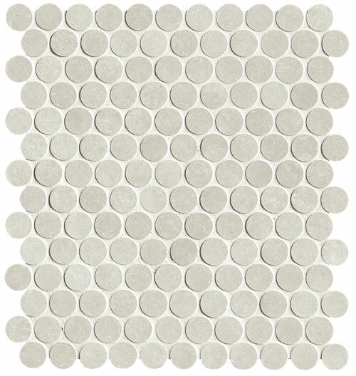 Still Cemento Round Mosaico Matt